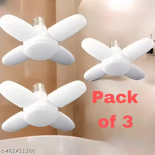 HOME 25 WATT 4 FAN LED BULB LIGHT DECORATIVE PACK OF 3