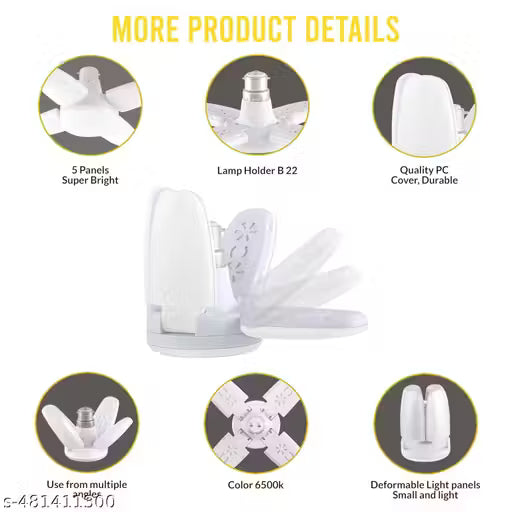 HOME 25 WATT 4 FAN LED BULB LIGHT DECORATIVE PACK OF 3